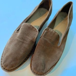 SALE*Vince Camuto Perforated leather/suede flats